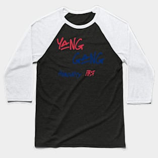 Yang Gang Graffiti 1 Baseball T-Shirt